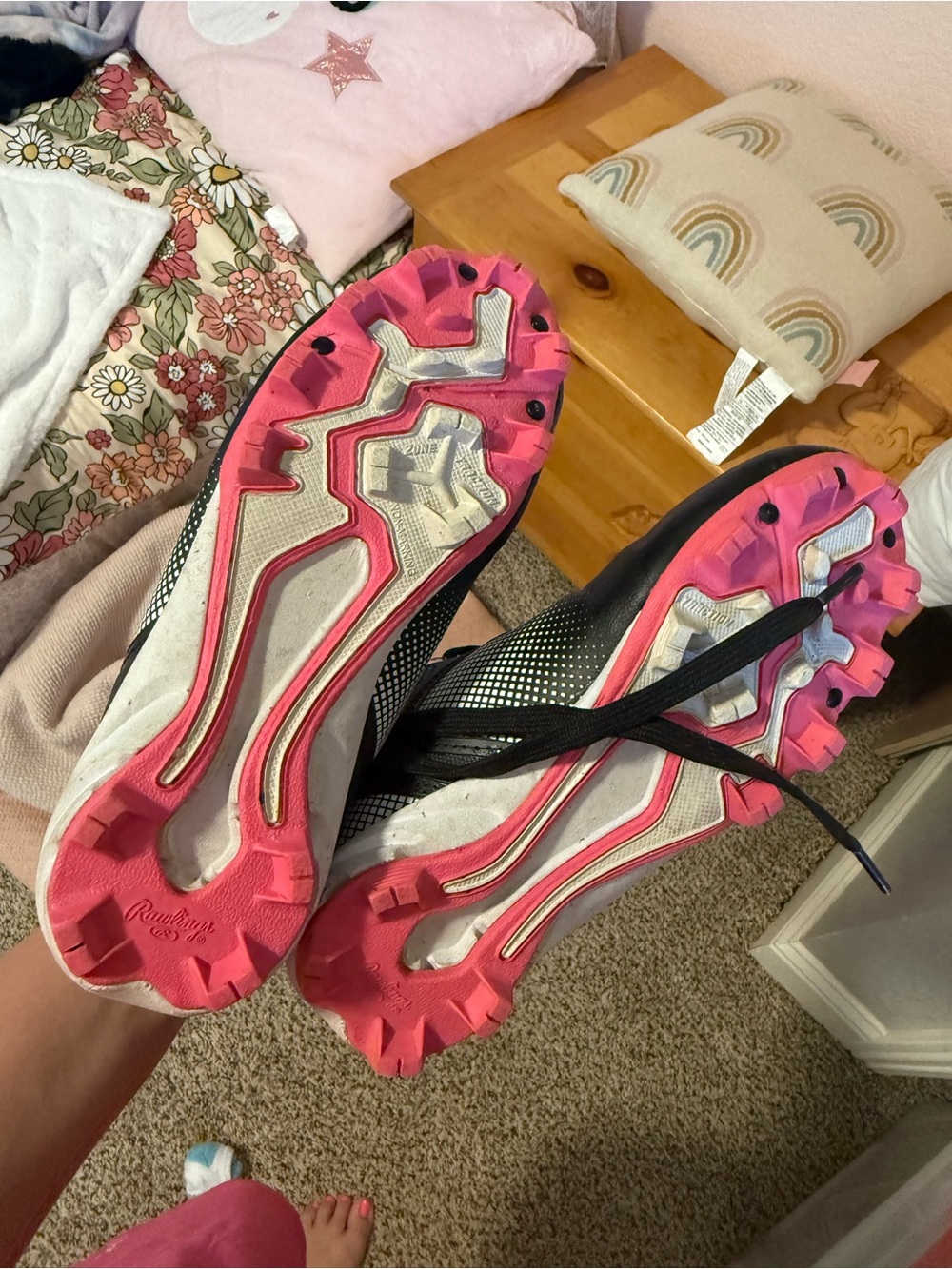 Size 1 Rawlings cleats